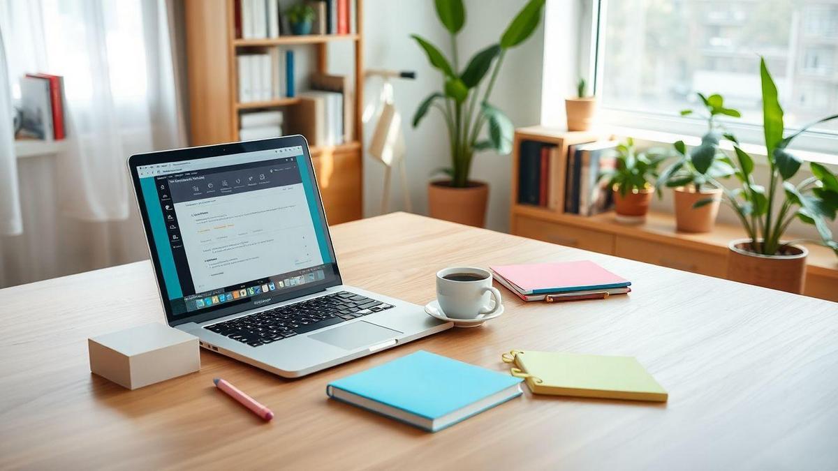 Organização de trabalho com software de produtividade